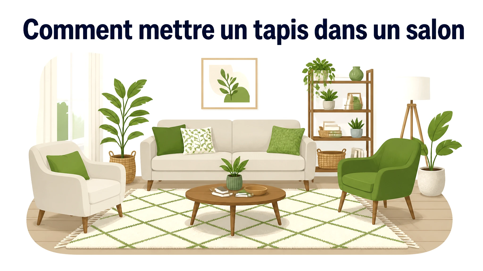 comment mettre un tapis dans un salon