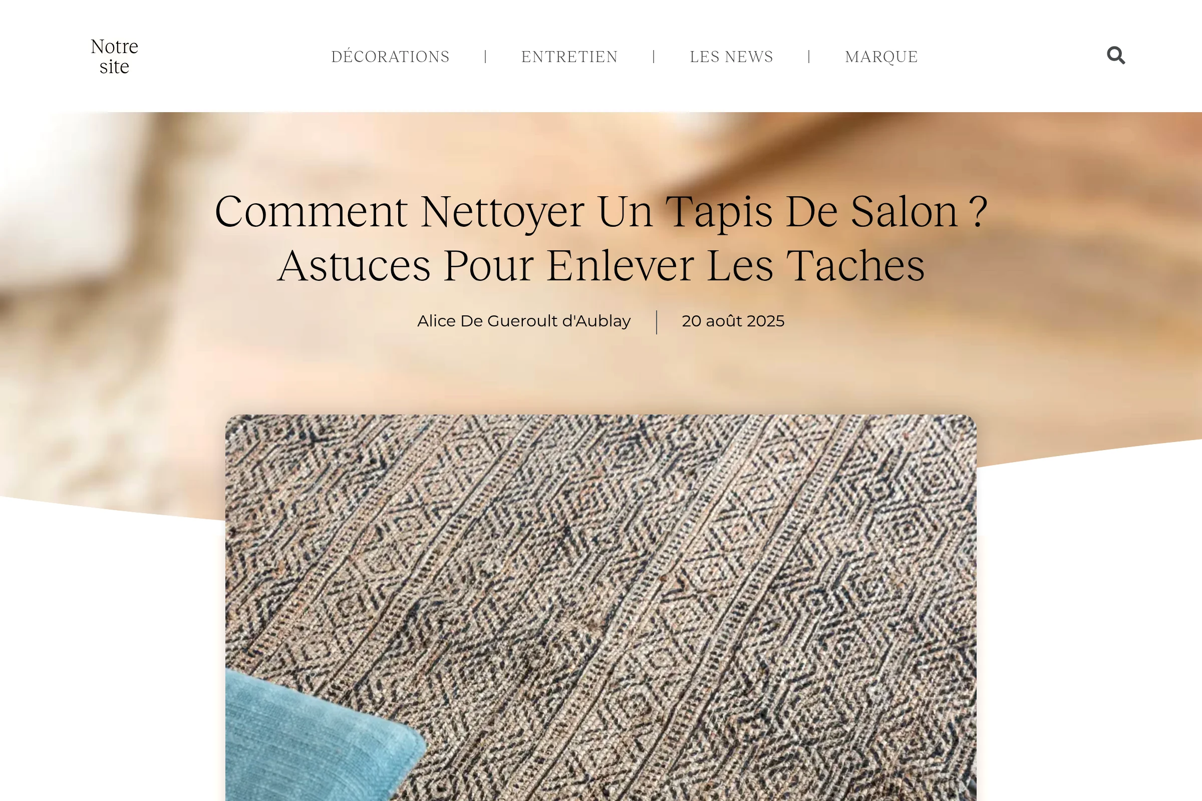 Les 6 méthodes pour nettoyer un tapis de salon